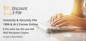 Efile 1099 and W2 forms online, instantly and securely. Automatically print and mail recipient copies with no 1099, W2 forms or software needed. DiscountEfile.com